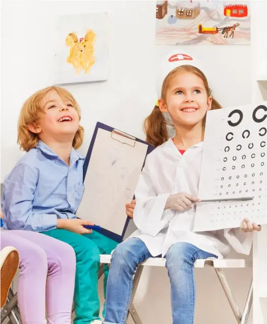 children playing doctors